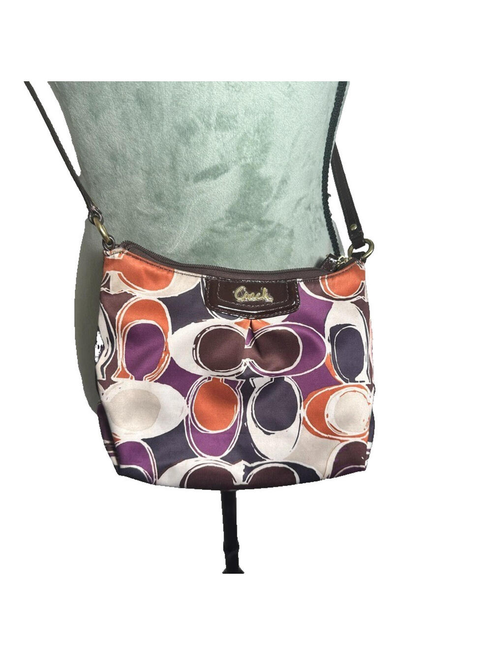 Coach Outlet Crossbody Signature Silk Scarf Purse